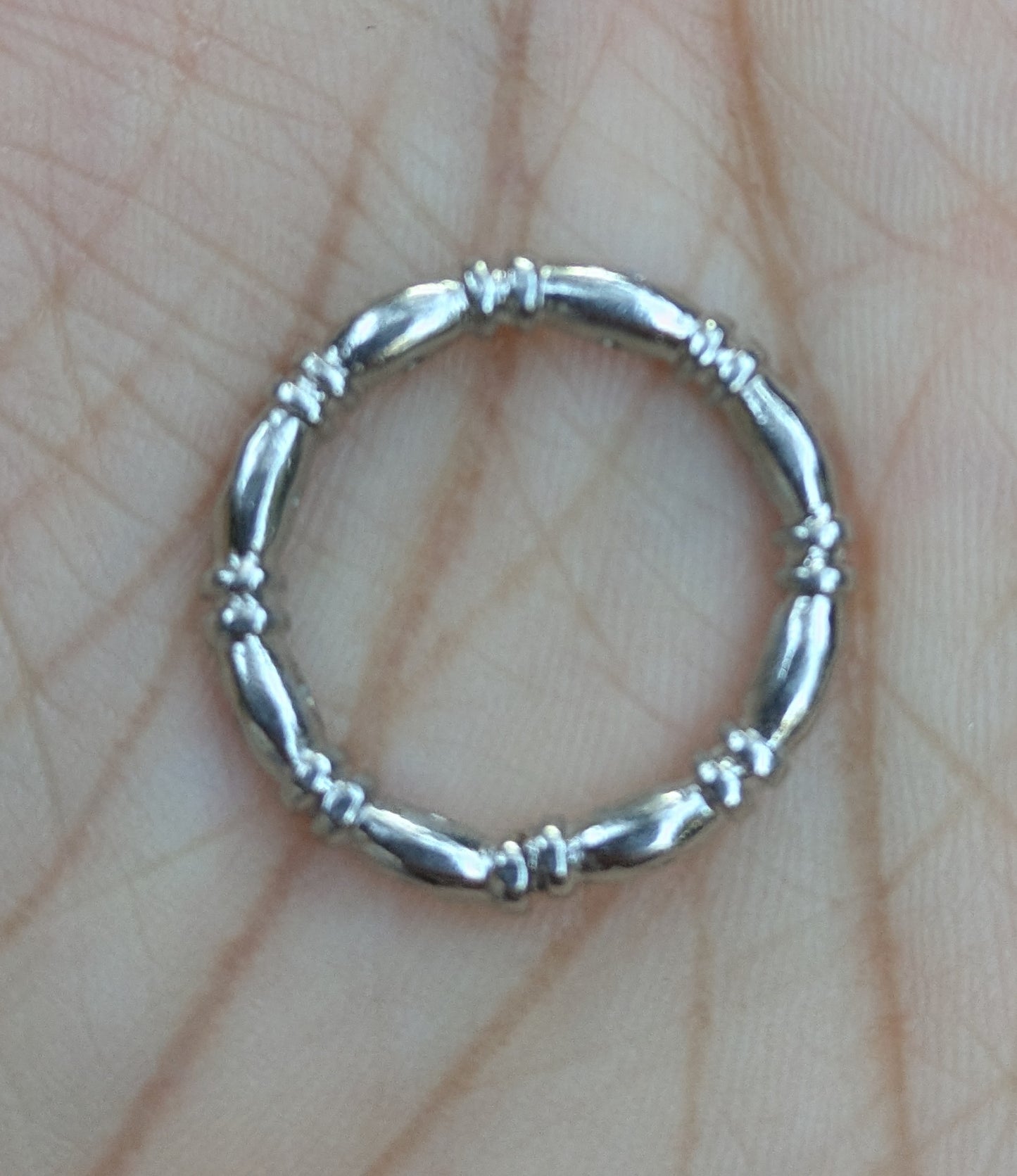 Scalloped Platinum Eternity Band with Diamonds