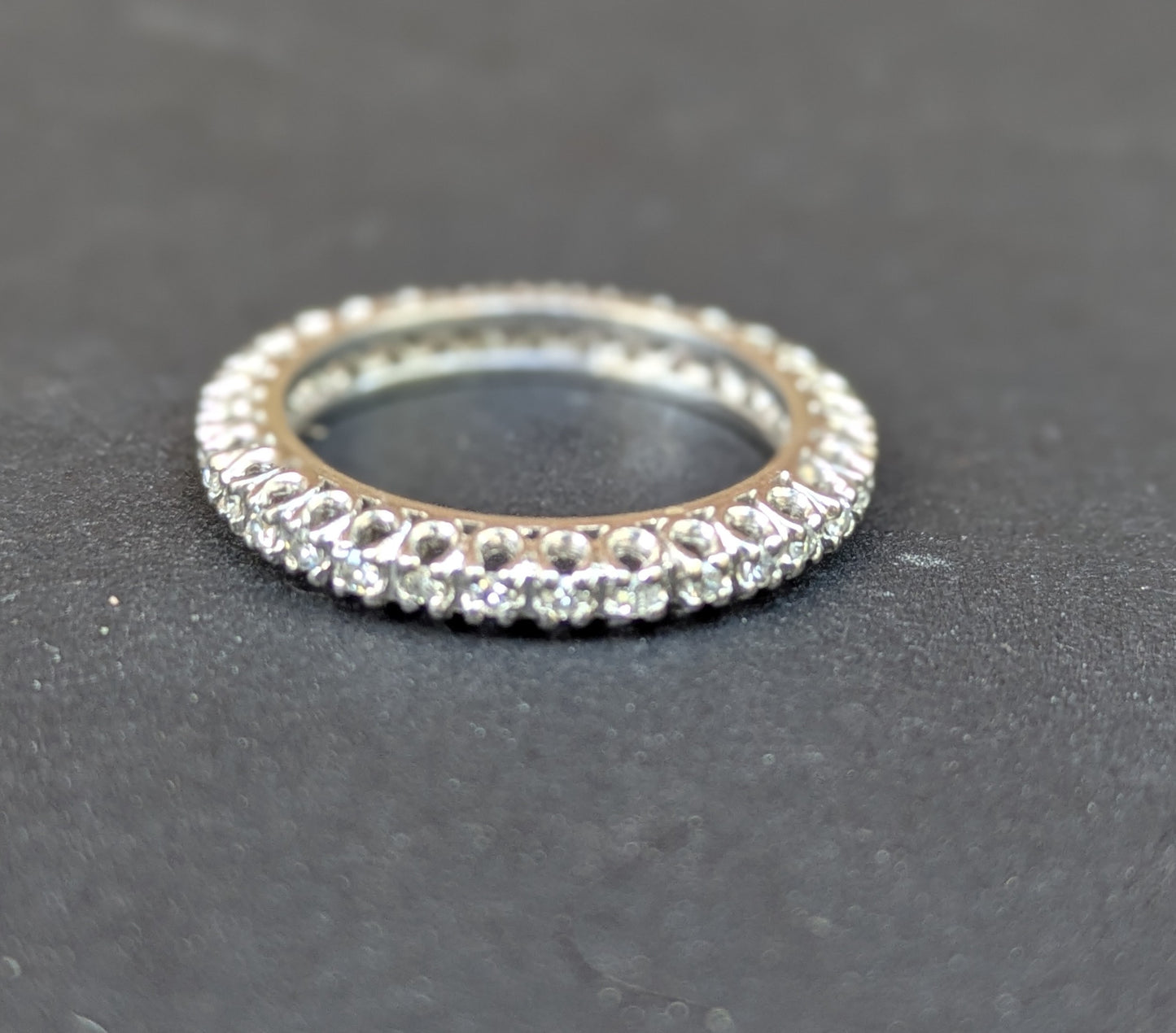 Platinum 32 Prong Set Diamond Eternity Band