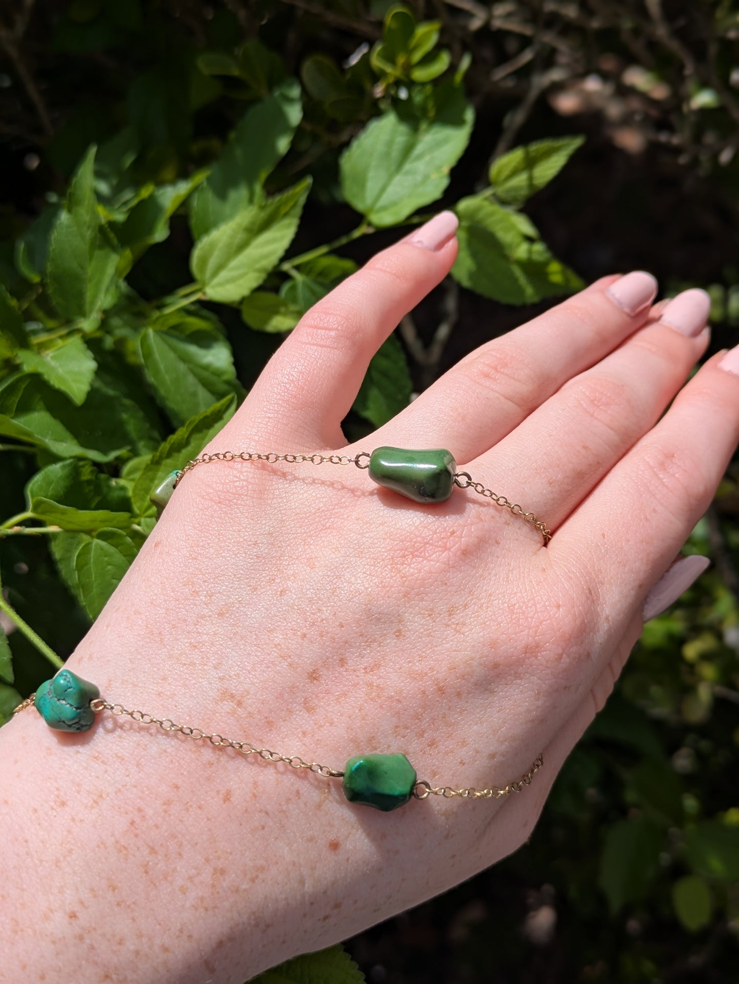 9kt English Interwar Years Turquoise Necklace