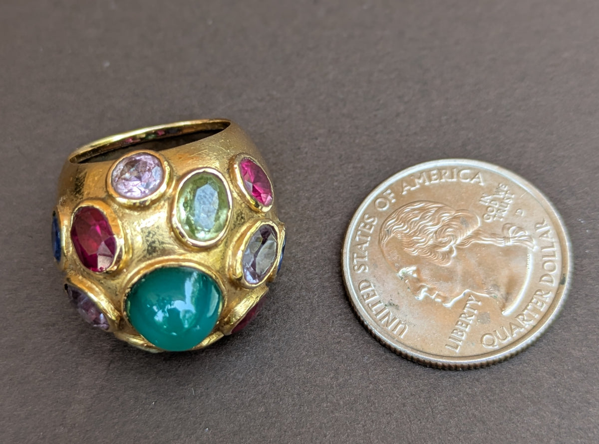 14kt Multi-Stone Chalcedony Ring