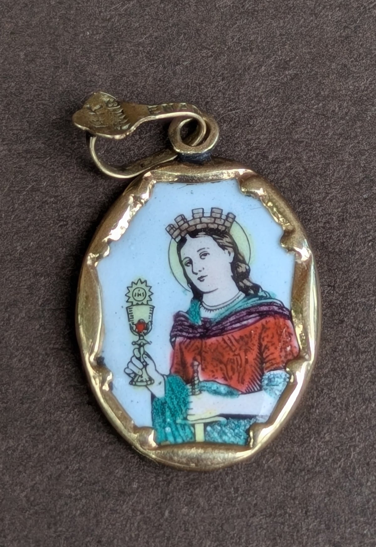 18Kt Santa Barbara Italian Pendant