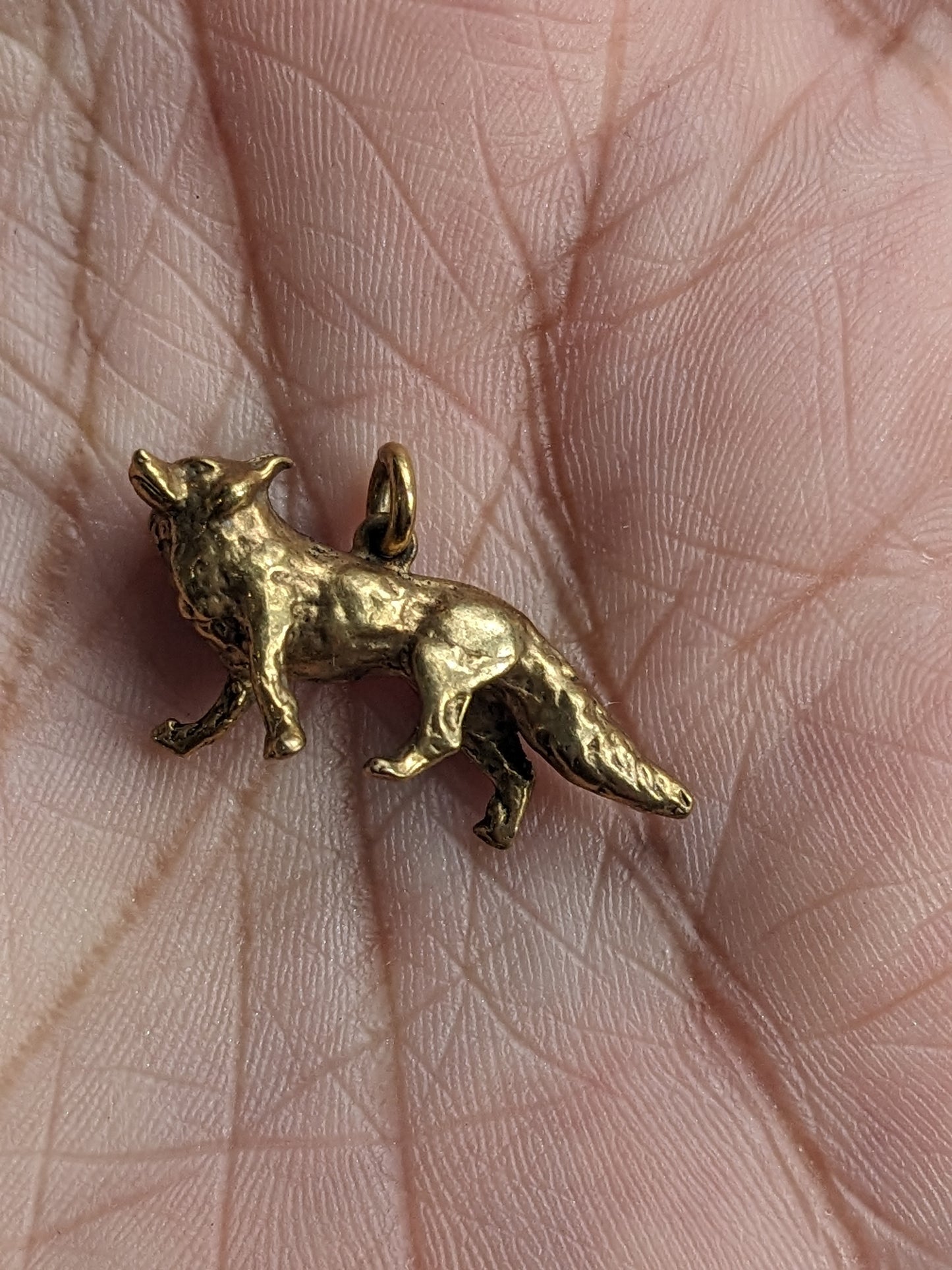 14k Fox charm