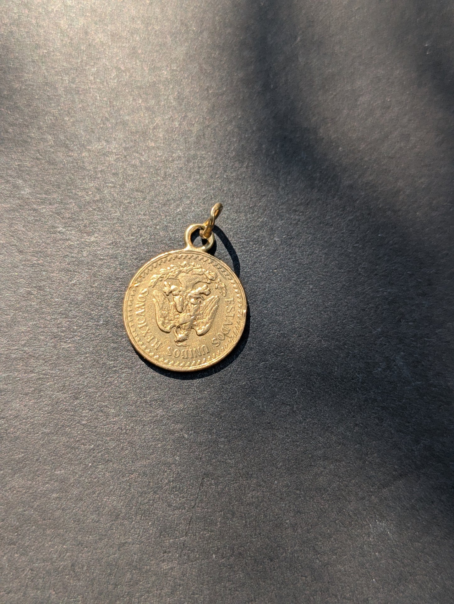 14kt Bale on 23.3kt 2½ Peso Coin Charm