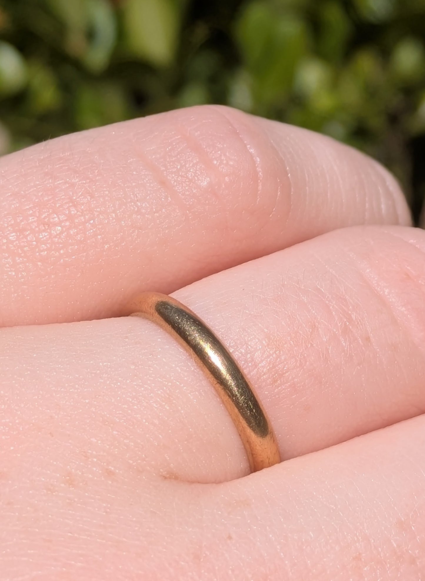 1946 14kt Gold Band "I Cherish Thee Forever"