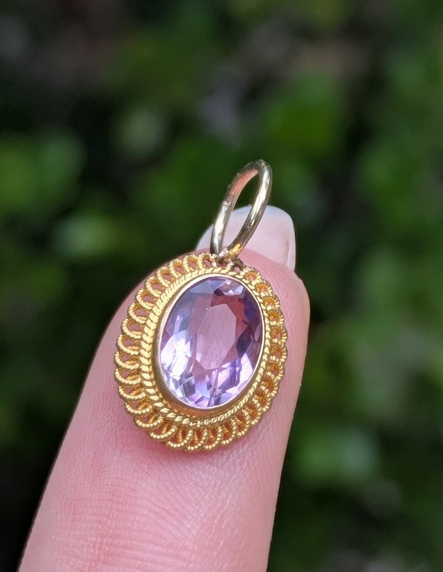 14kt Belgian Amethyst Charm