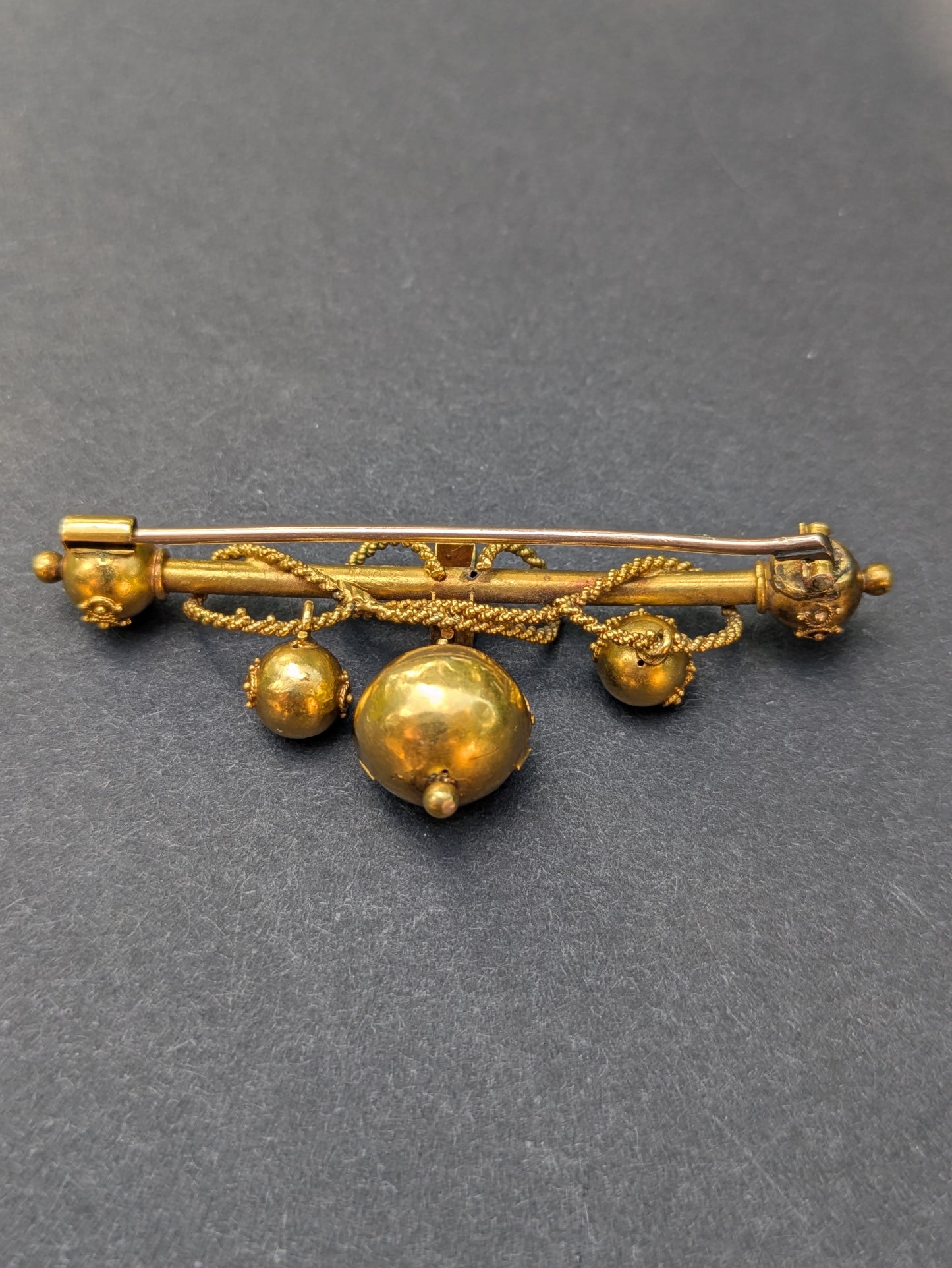 18 and 14kt Etruscian Revival Brooch