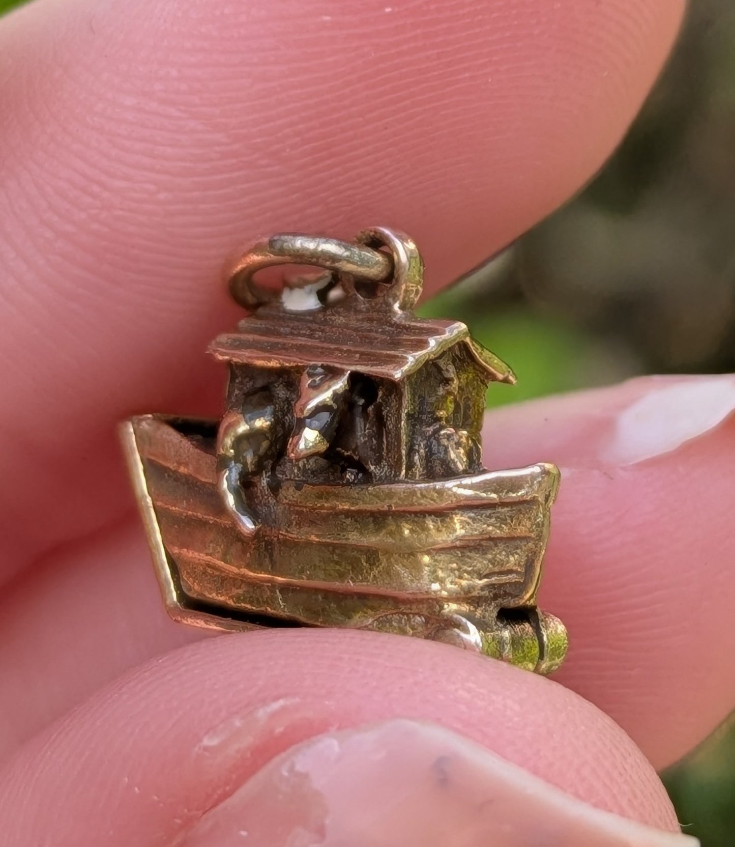 Gold Noah's Ark Charm