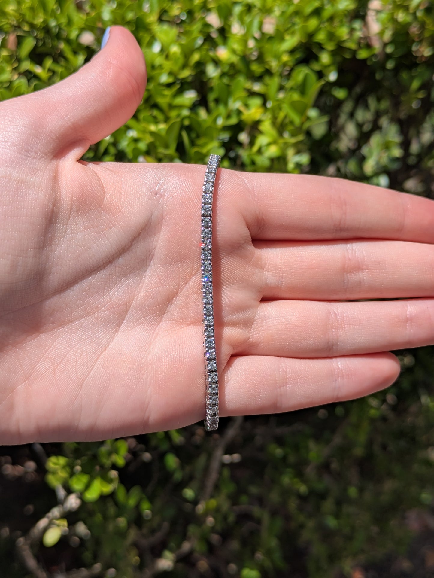 14kt White Gold Diamond Tennis Bracelet