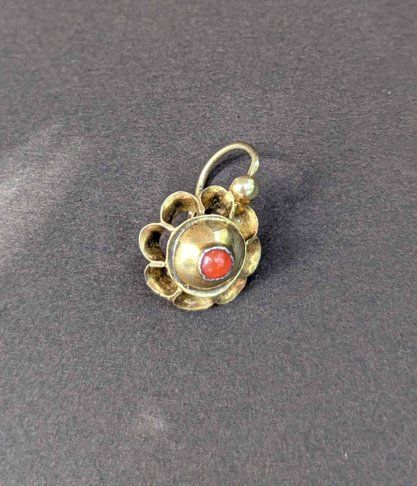 Iberian 18kt Coral Day and Night Dormouse Earrings