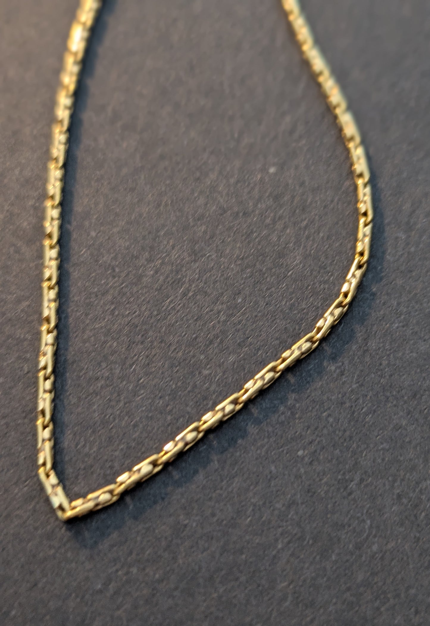 18kt Long French Chain