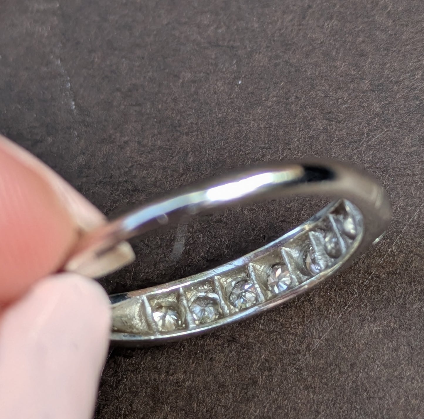 Platinum with Transitional Cut Diamond Anniversary Band
