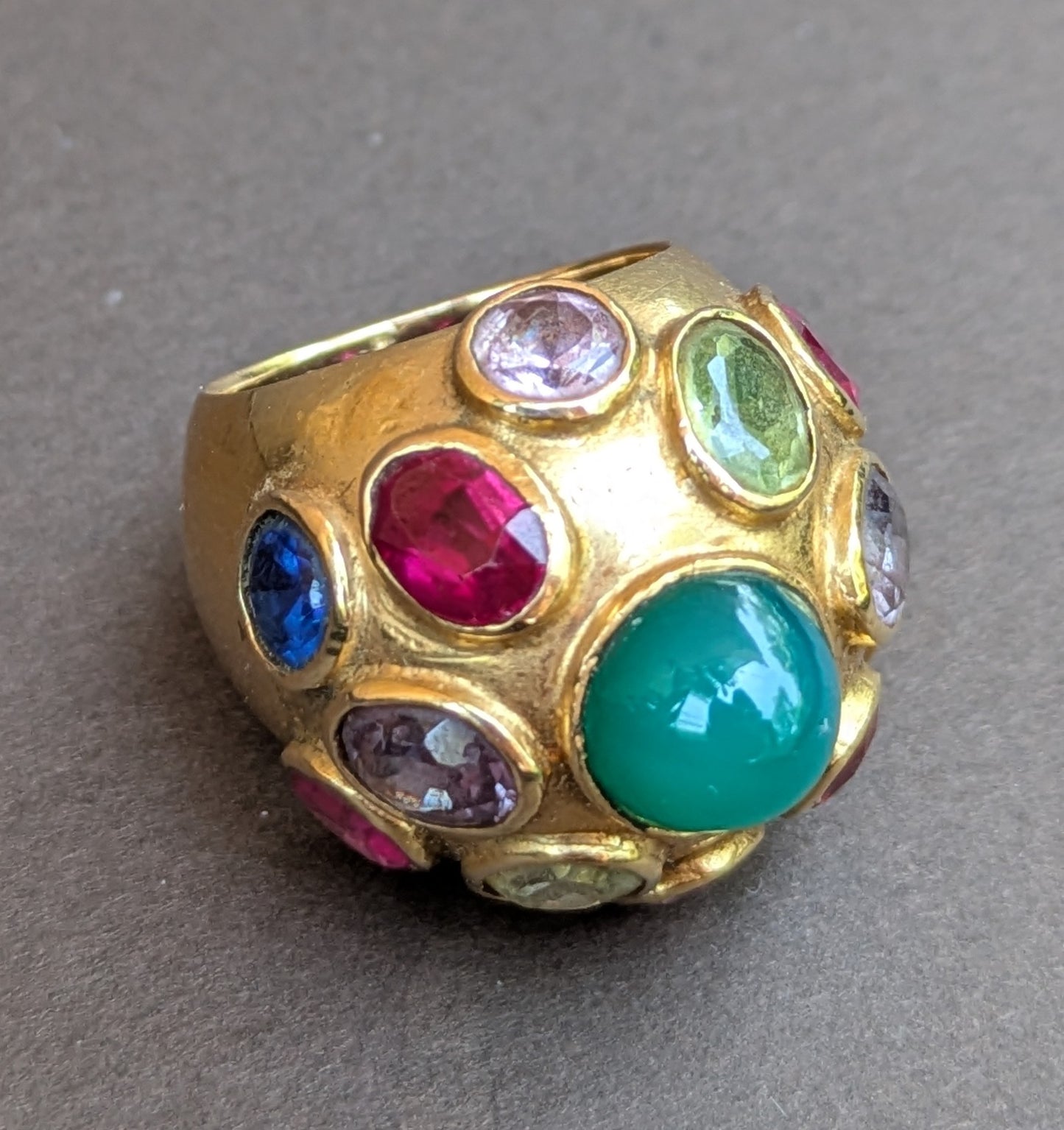 14kt Multi-Stone Chalcedony Ring