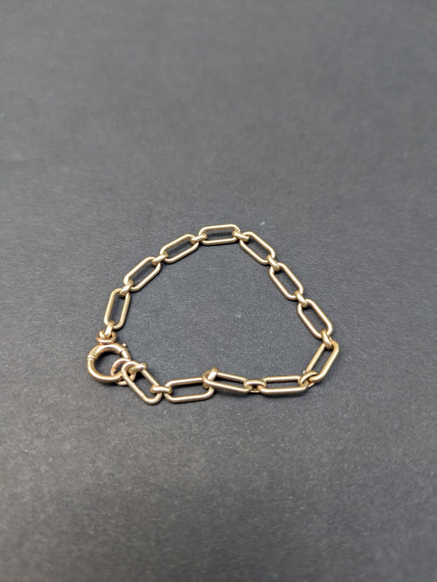Art Deco 14kt Elogated Oval Bracelet