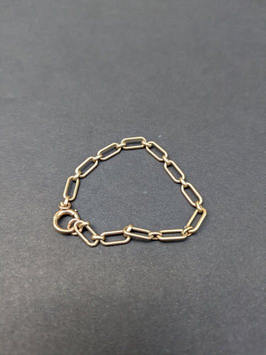 Art Deco 14kt Elogated Oval Bracelet