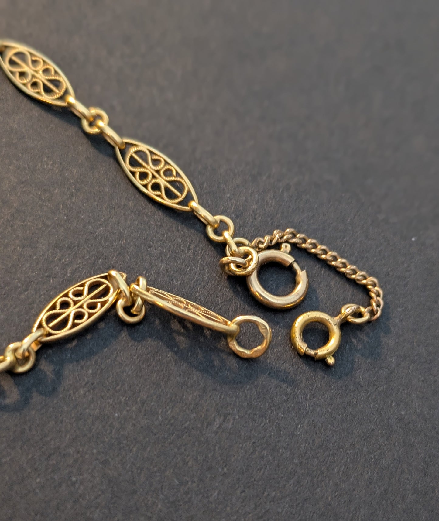 18kt Art Nouveau French Chain