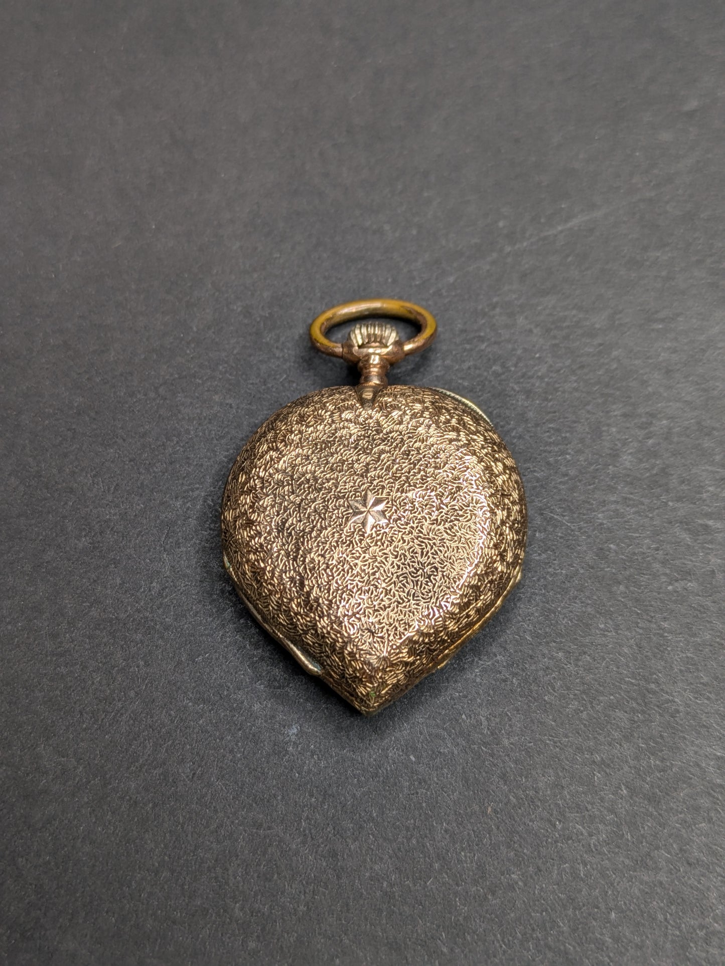 German Heart Shaped Pocket Watch With Spectacular Engraving