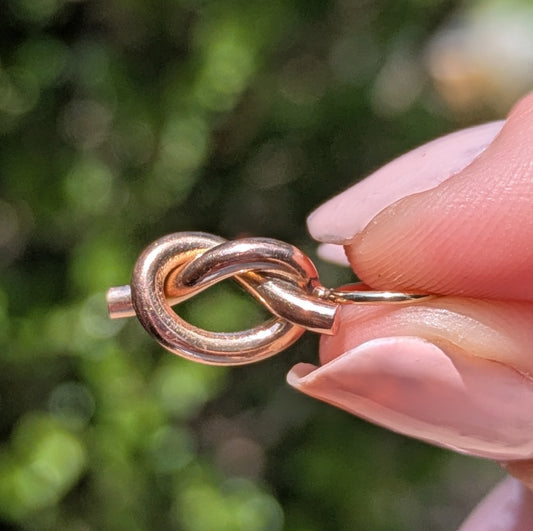 14kt Love Knot Charm- Converted Pin