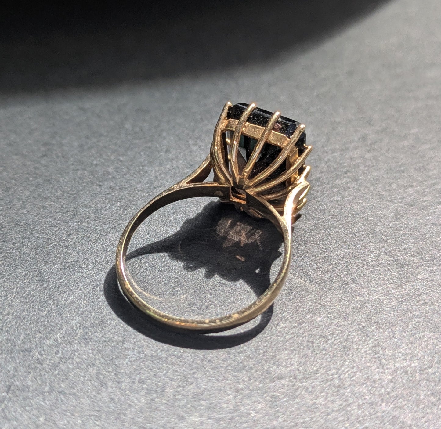 9kt English Smokey Quartz Ring