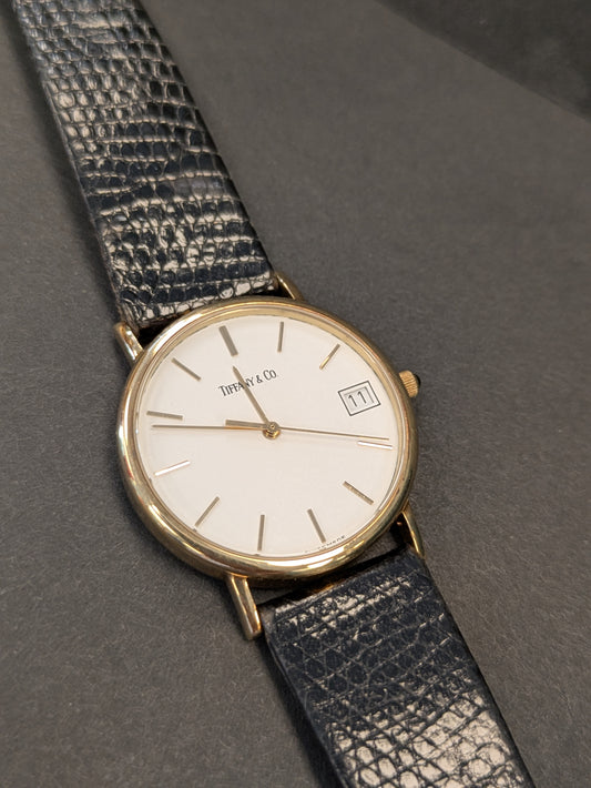 14kt Tiffany & Co. Watch with Black Band