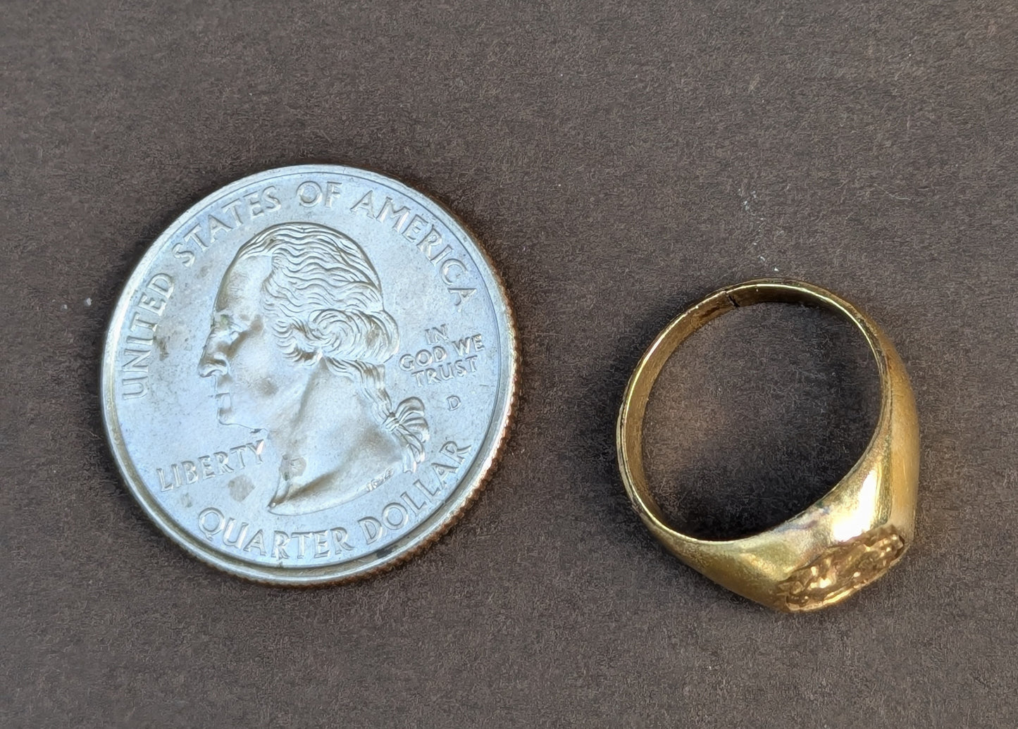 14kt "Aries" Pinkie Signet Ring