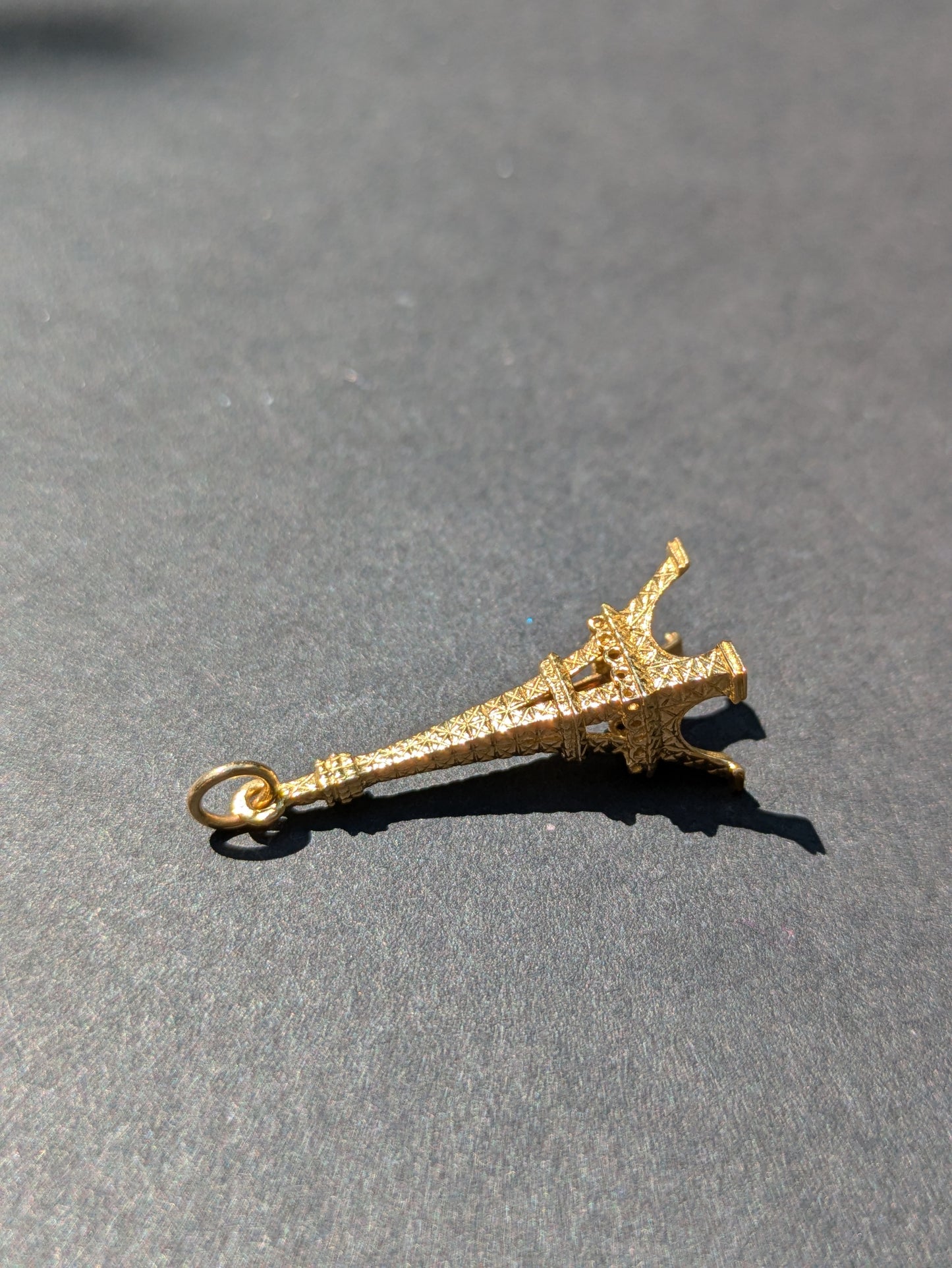 Large 14kt Eiffel Tower Pendant