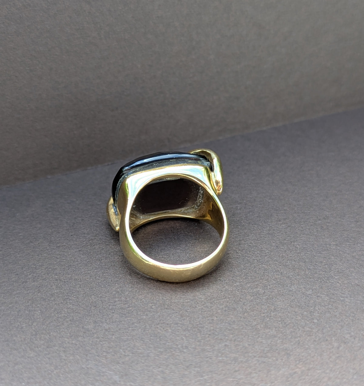 18kt Estate Designer Smokey Quartz Ring