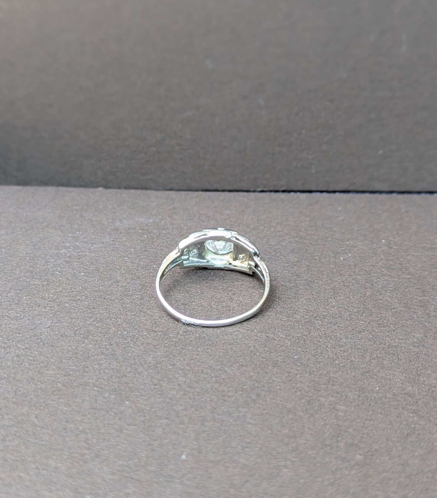 1930's 14kt White Gold Diamond Ring