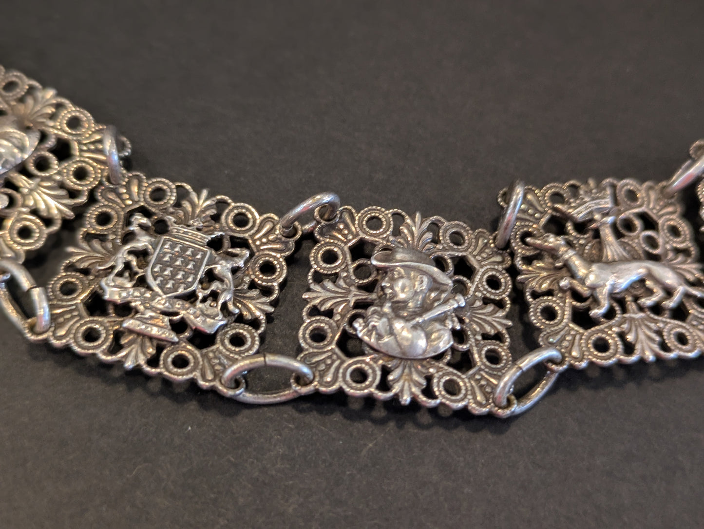 French Silver Bracelet Early 1900's