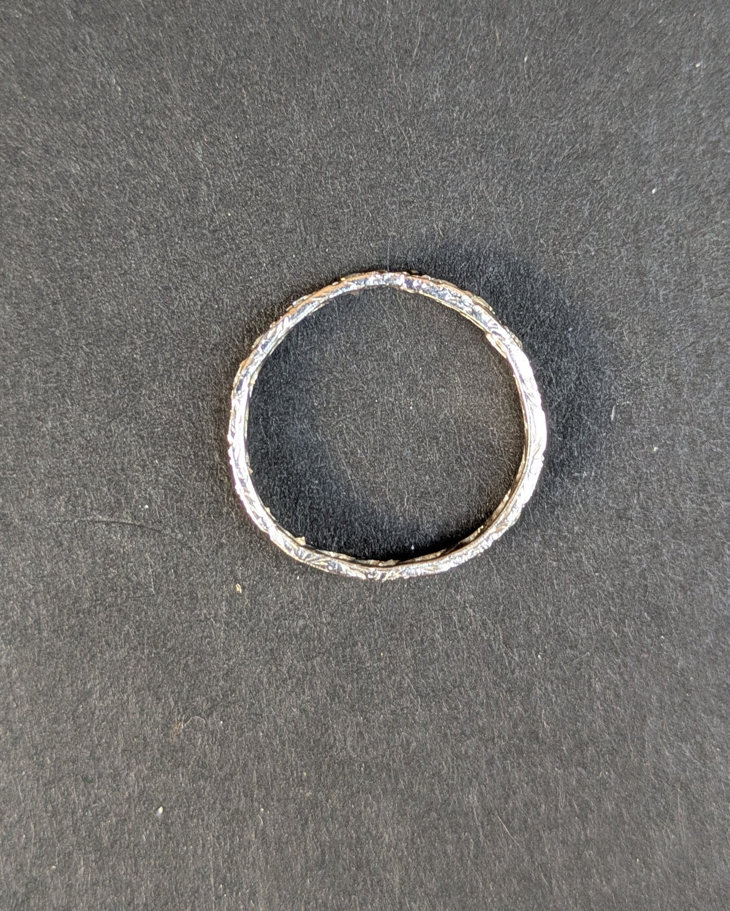 1920's Old European Cut Diamond Platinum Eternity Band