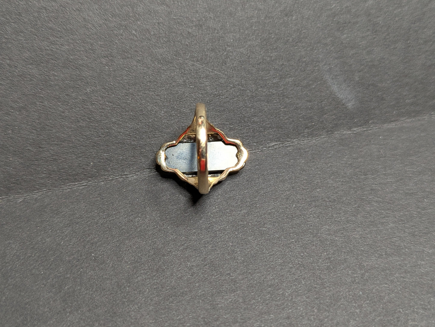 14k Onyx and Diamond Ring circa 1960's