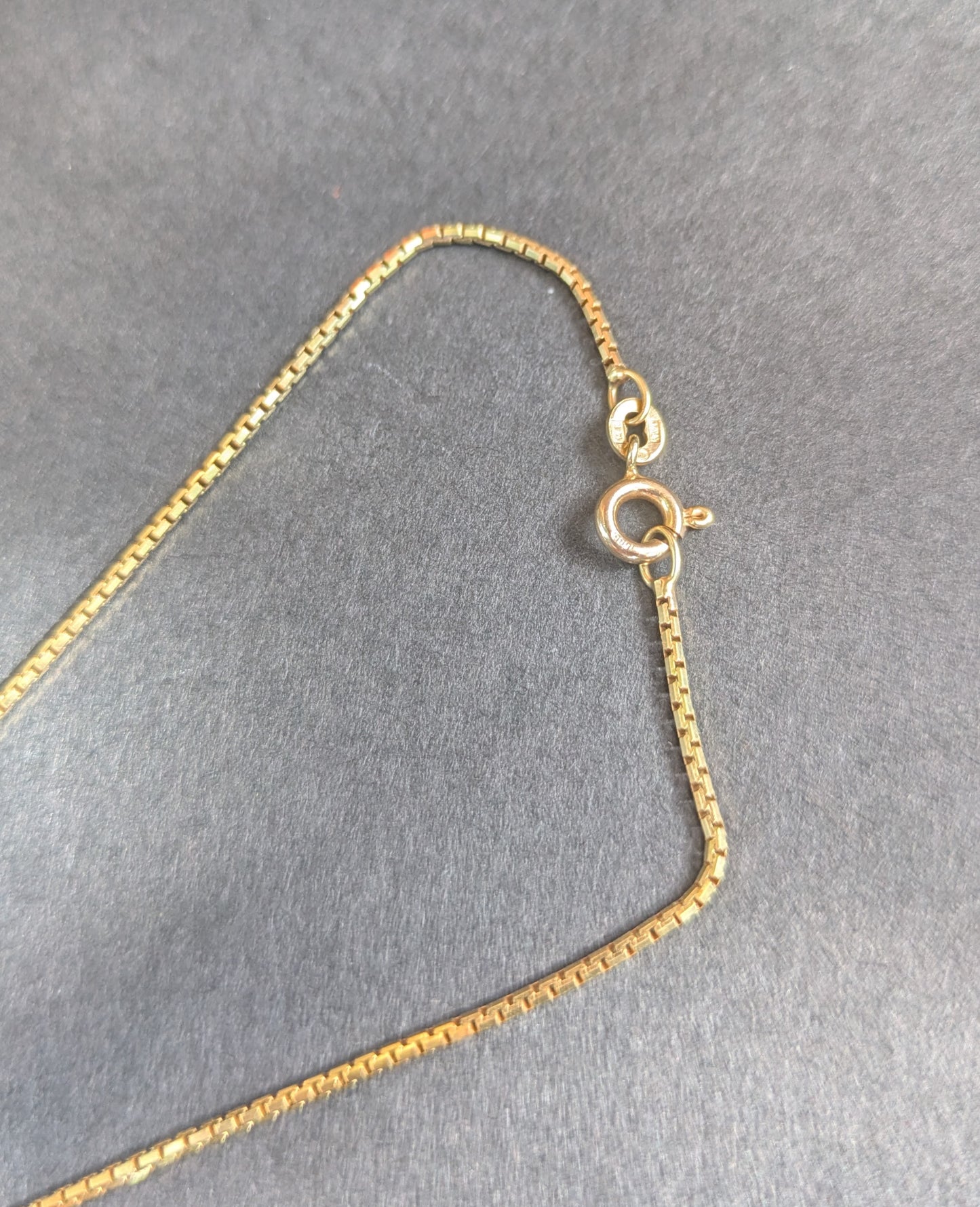 14kt Elongated Box Chain - Estate