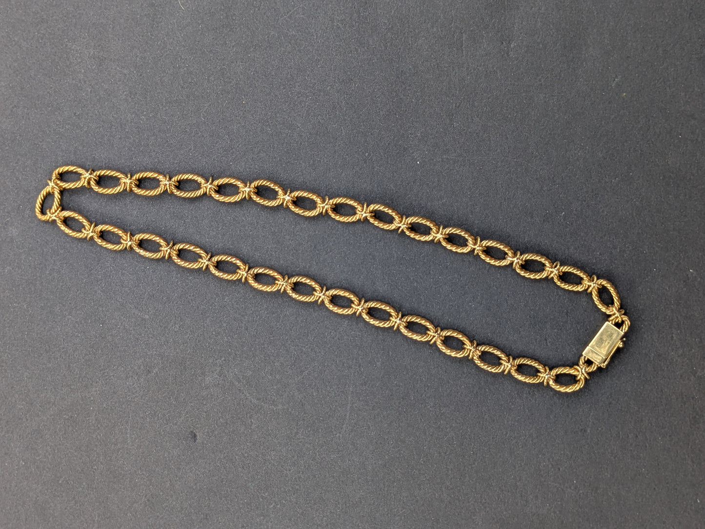 14k Belgian Hallmark Solid Nautical/ Love Knot Chain