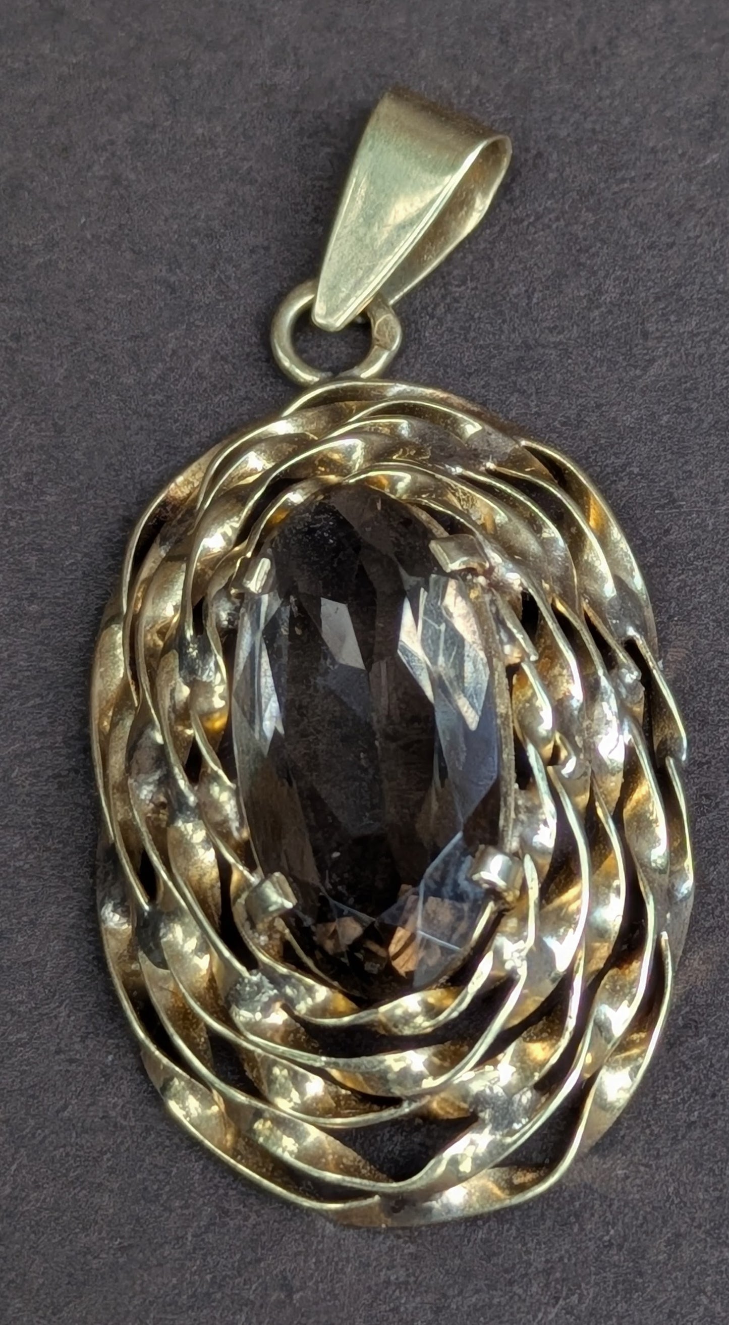 German 14k Citrine Pendant