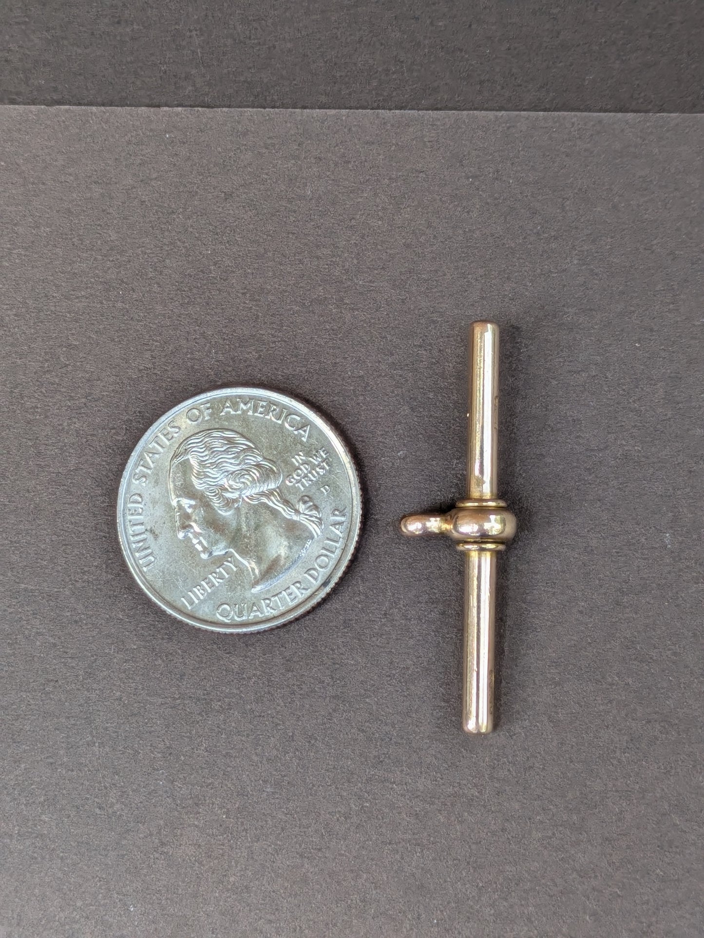 15kt English Hallmarked Solid T-Bar