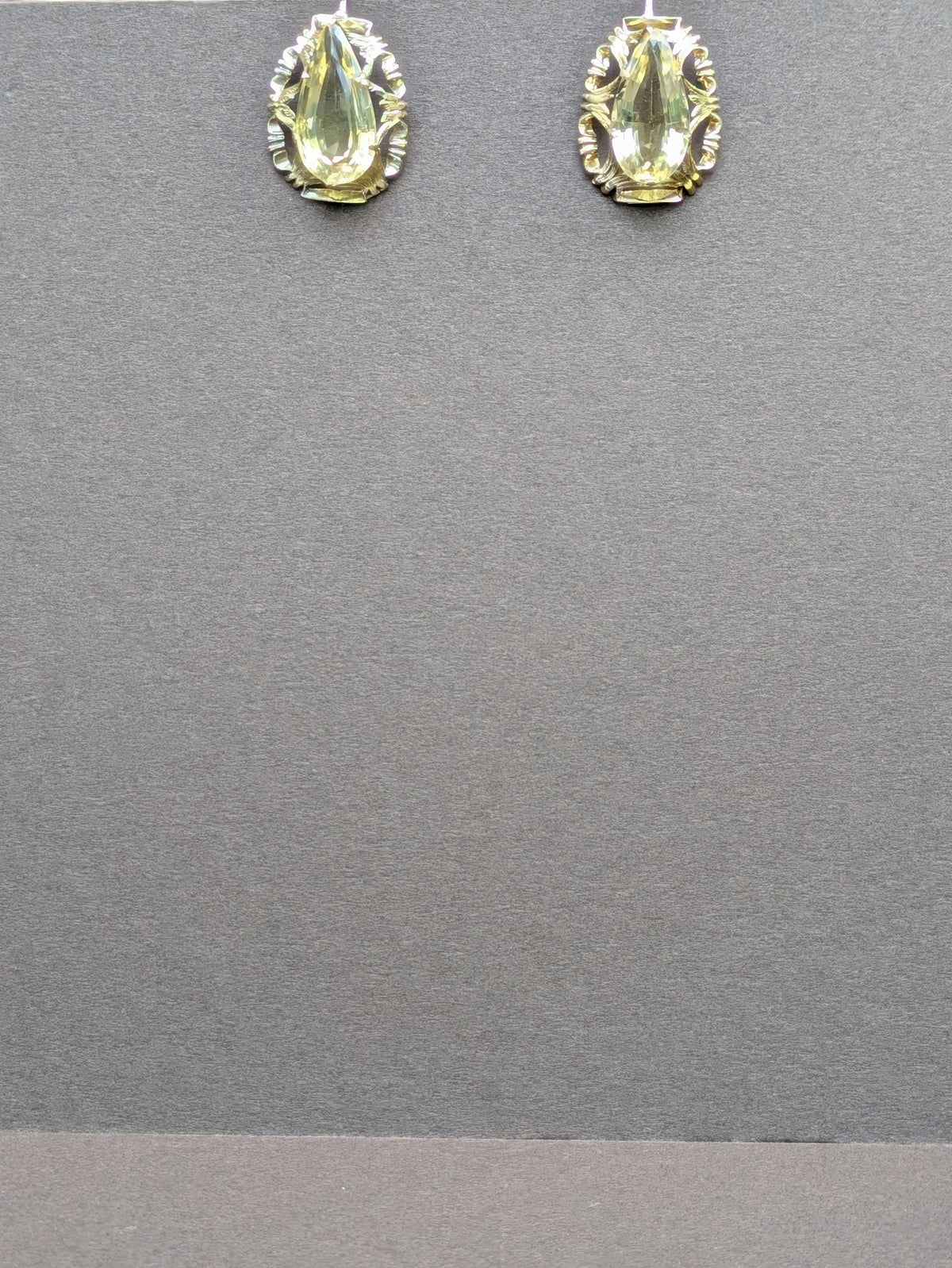 14kt Citrine Earrings on Bishop Hooks