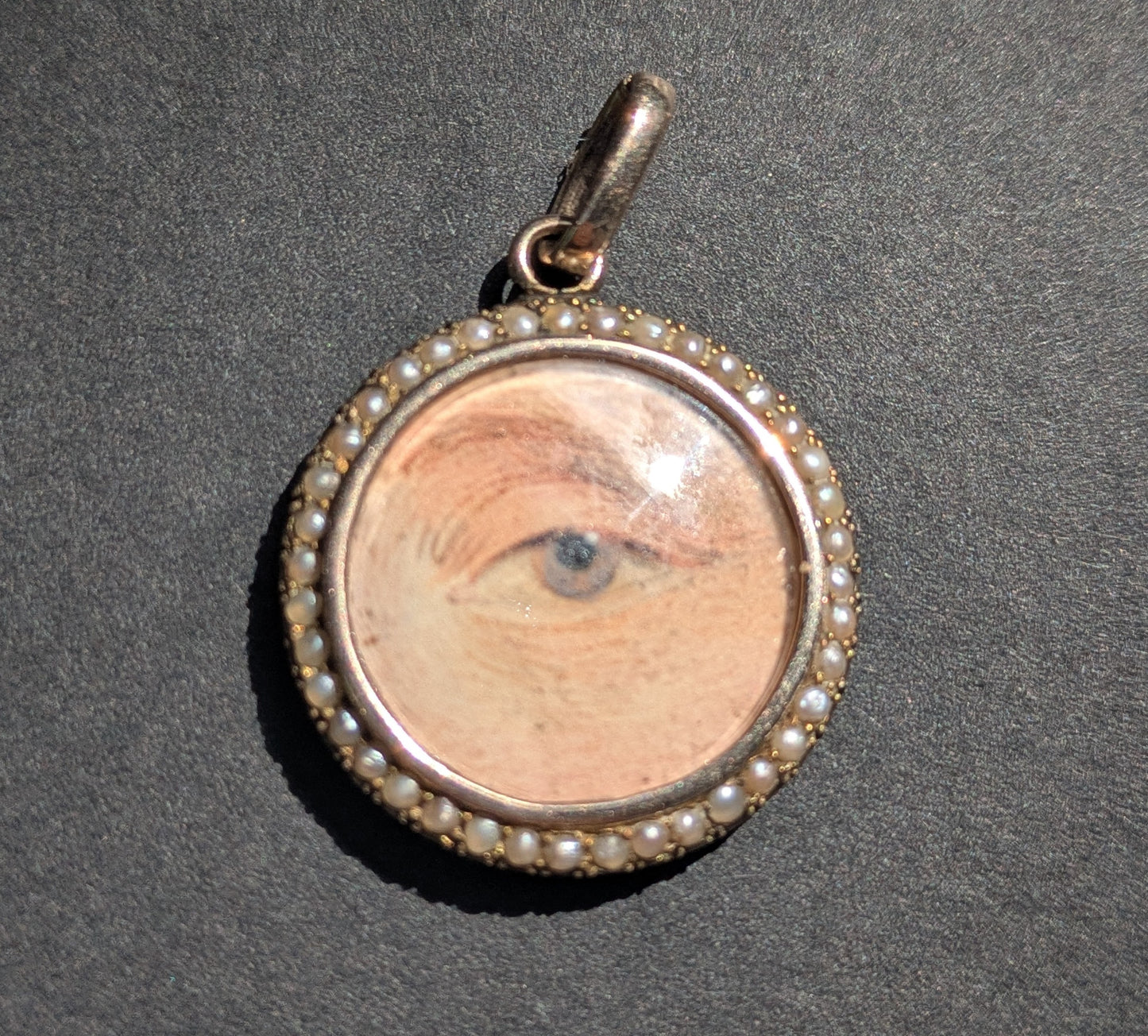 Lover's Eye with Seed Pearl Surround