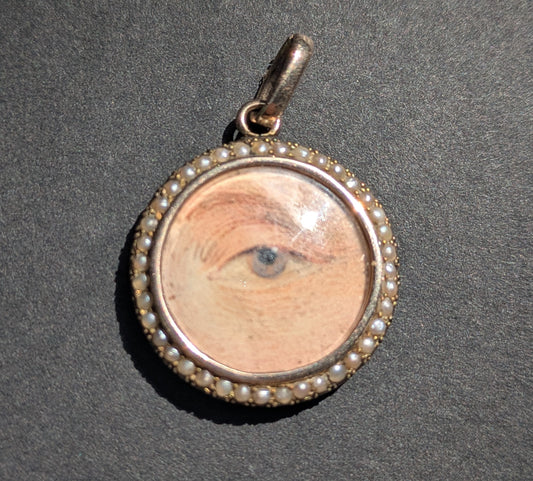 Lover's Eye with Seed Pearl Surround