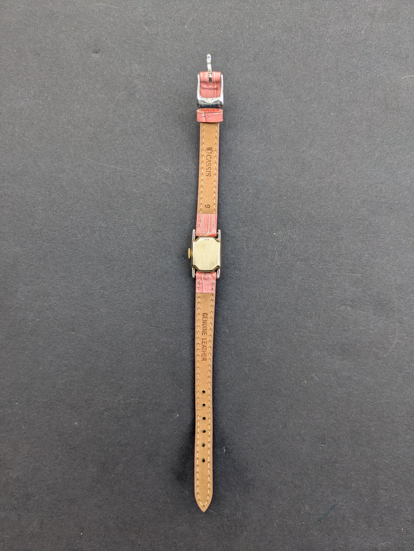 1960's 14k Gold Rolex on Pink Alligator Band