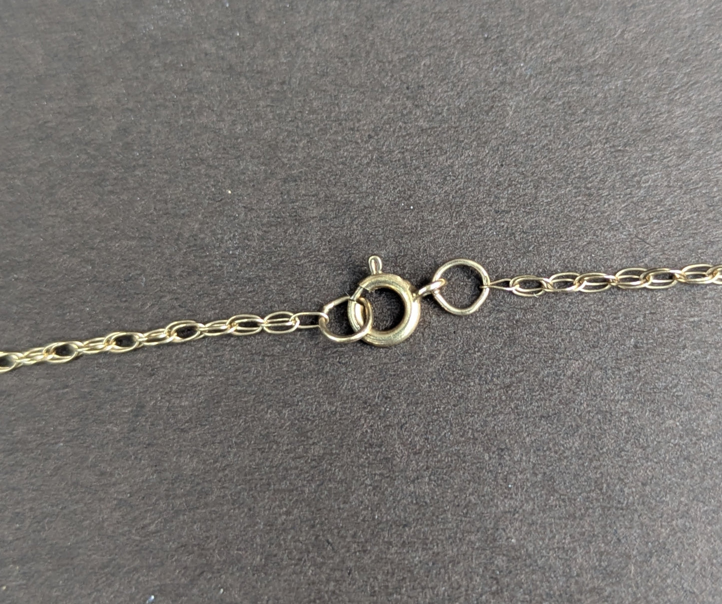 9kt interwar Years Lavalier with Pearl & Blue Stones
