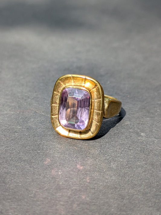 German 8kt Amethyst Ring