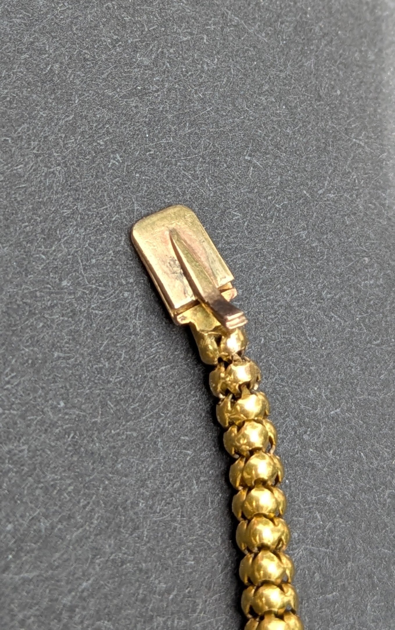 Late 1800's 14k Snake Necklace with Blue and White Enamel, Ruby Eyes, and Oringial Pearl Drop