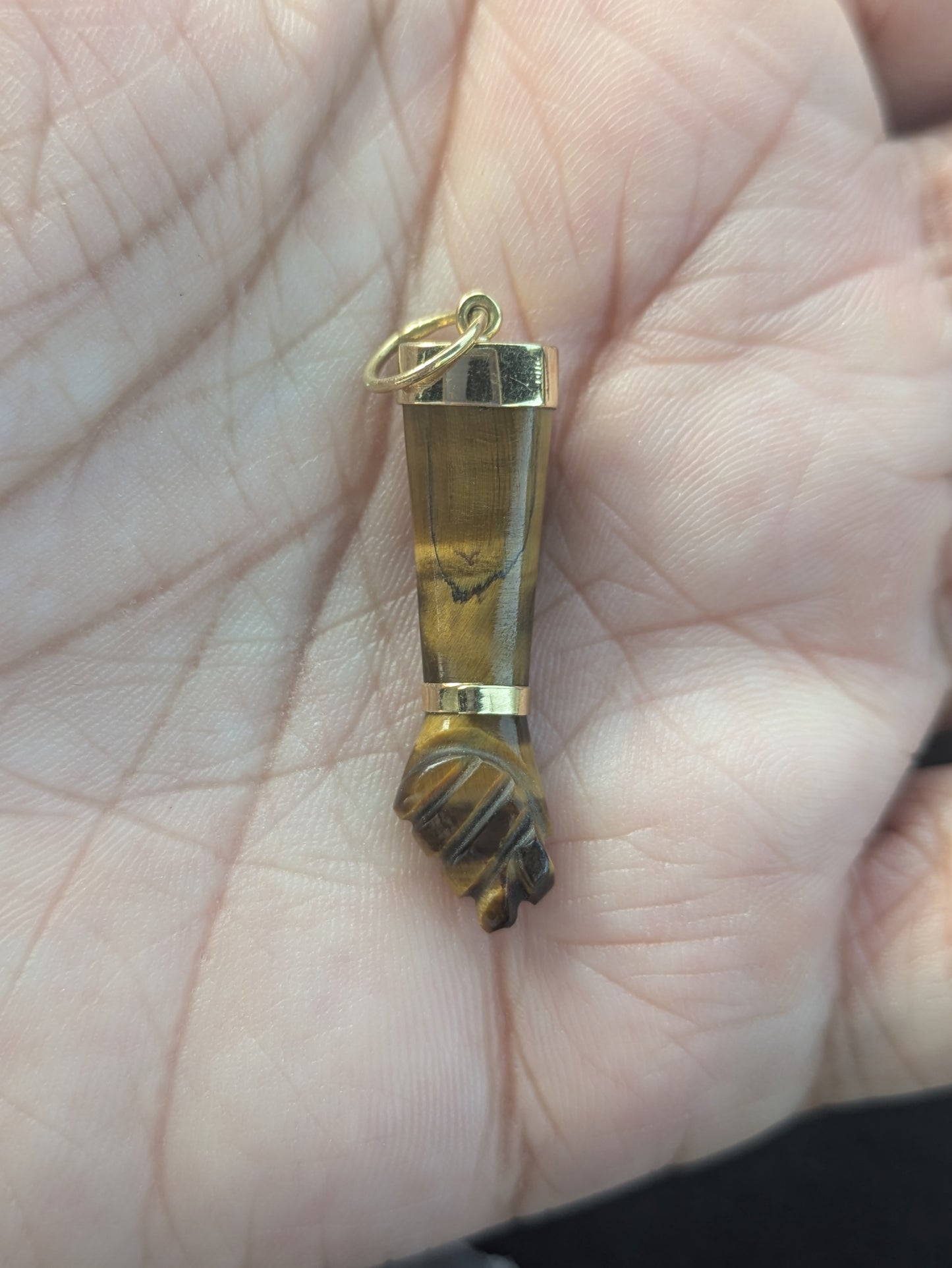 Tiger's Eye Figa Set in 18kt