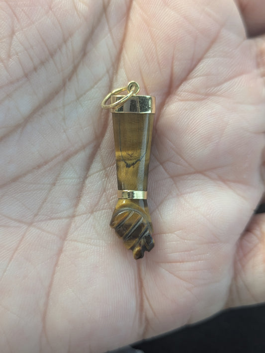 Tiger's Eye Figa Set in 18kt