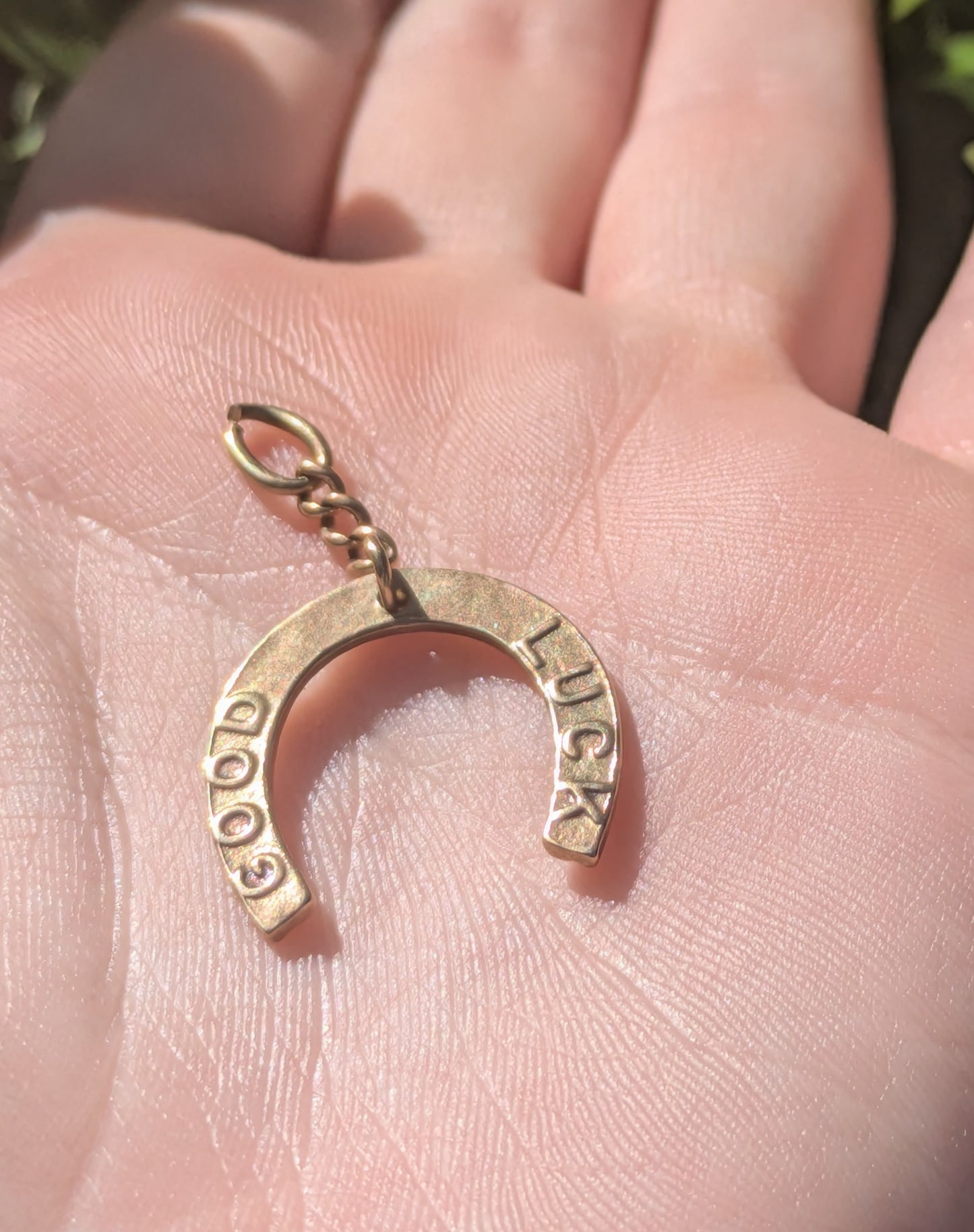 14kt Horseshoe Pendant