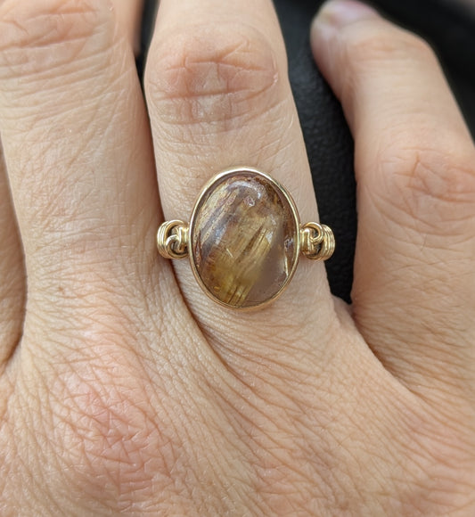 14kt Rutilated Quartz Ring