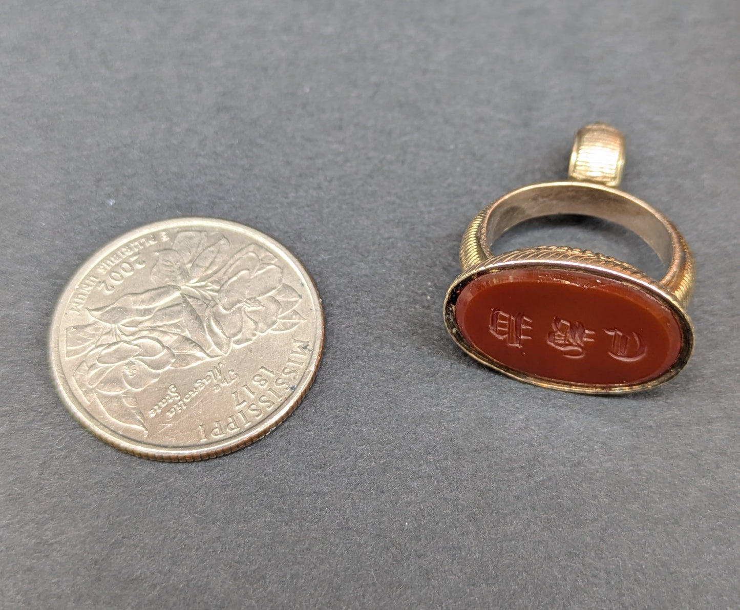 Carnelian 14kt Intaglio Fob