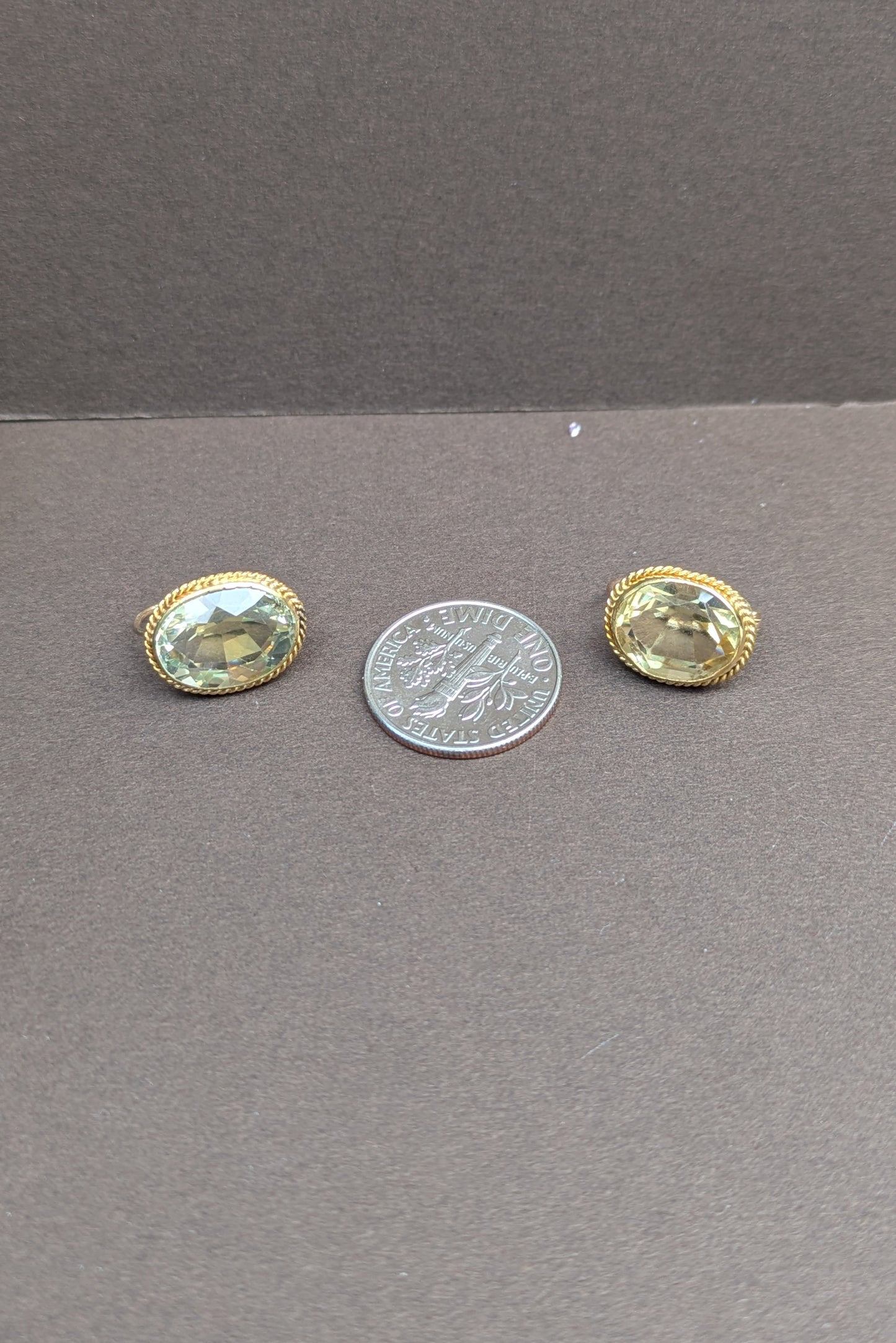14kt Bezel Set Citrine Earrings