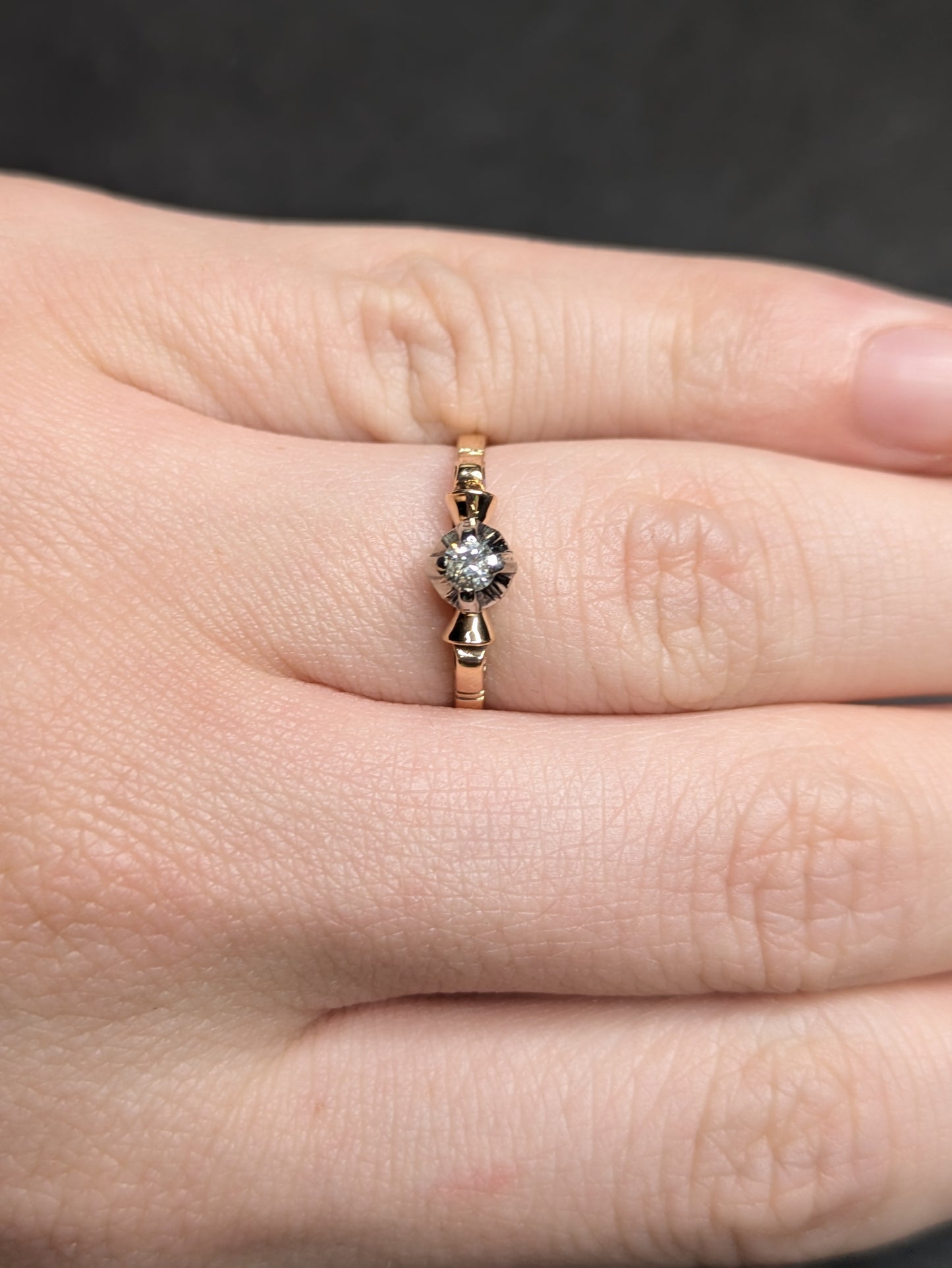 Early 1900's 14kt OEC Diamond Ring