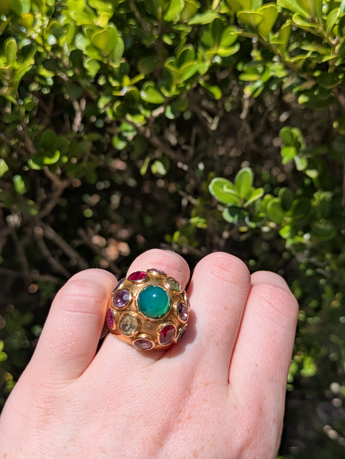 14kt Multi-Stone Chalcedony Ring