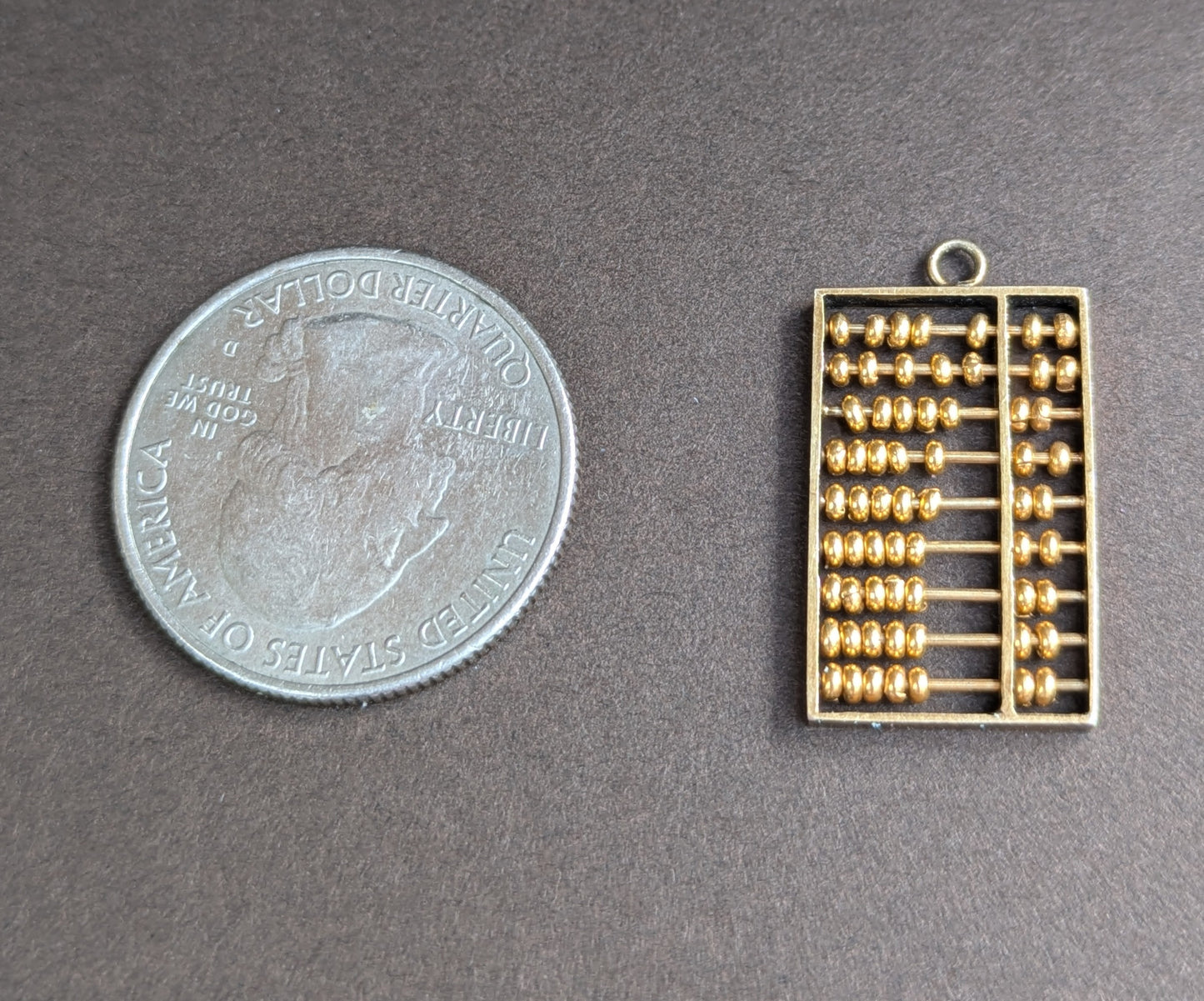 14kt Vintage Moving Abacus Charm